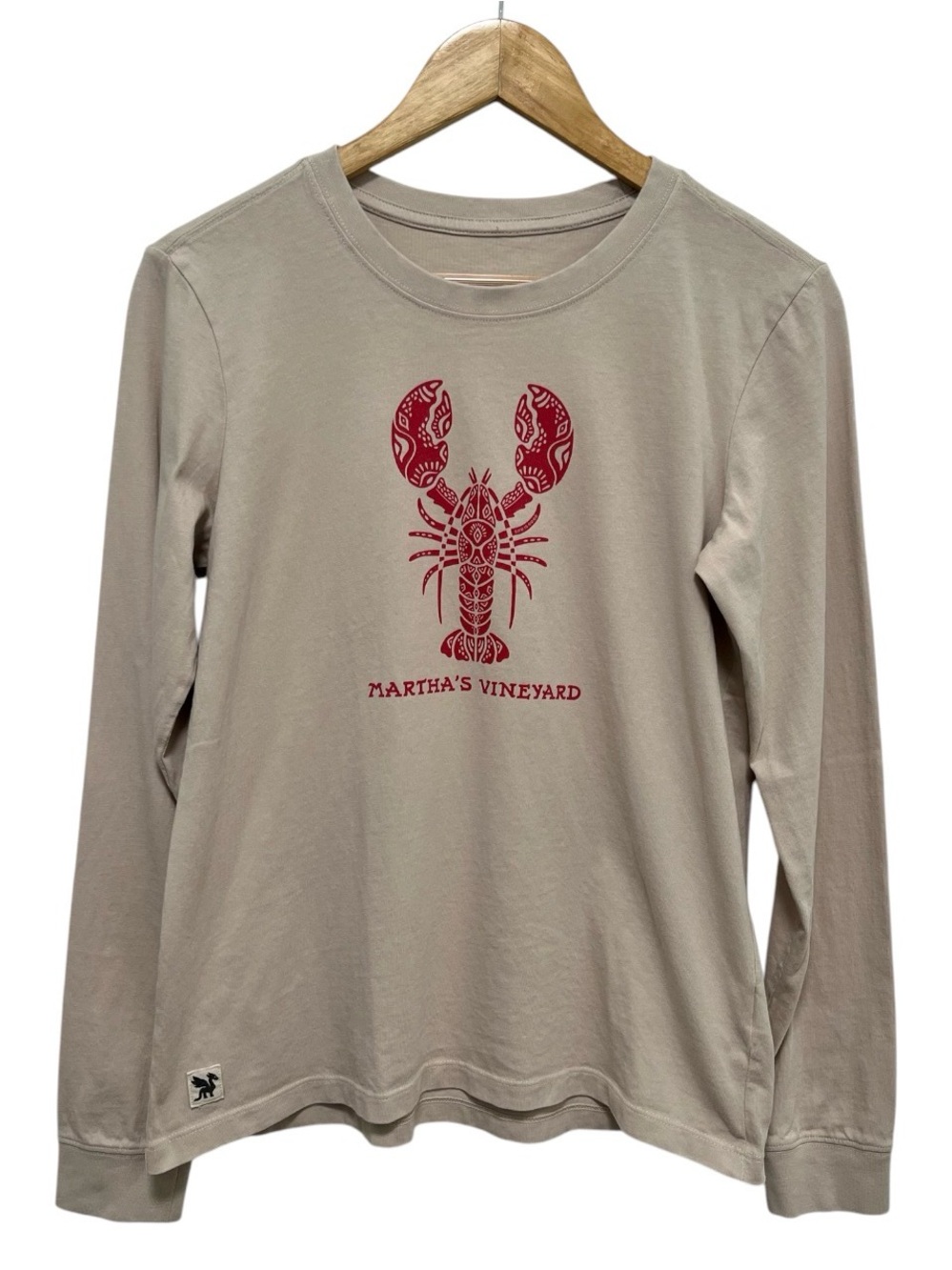 Life is Good Martha’s Vinyard Lobster Graphic Long Sleeve Cotton T Shirt M